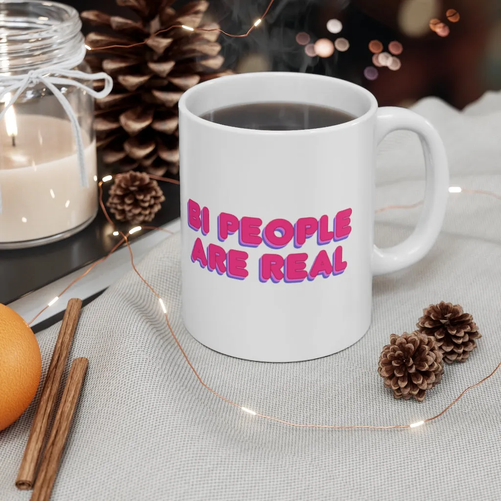 Bi People Are Real Mug